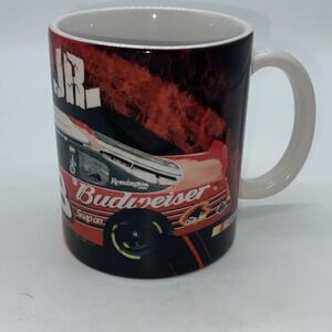 Dale Earnhardt Jr. Budweiser Racing Coffee‎ Mug Cup Vintage NASCAR Collection